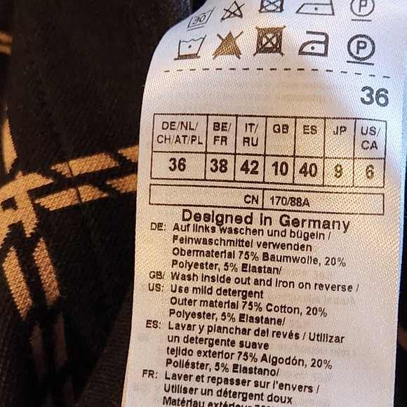 NWOT Gerry Weber Causals Knit Turtleneck Sweater Size 6 Colors Black Tan - Picture 3 of 11